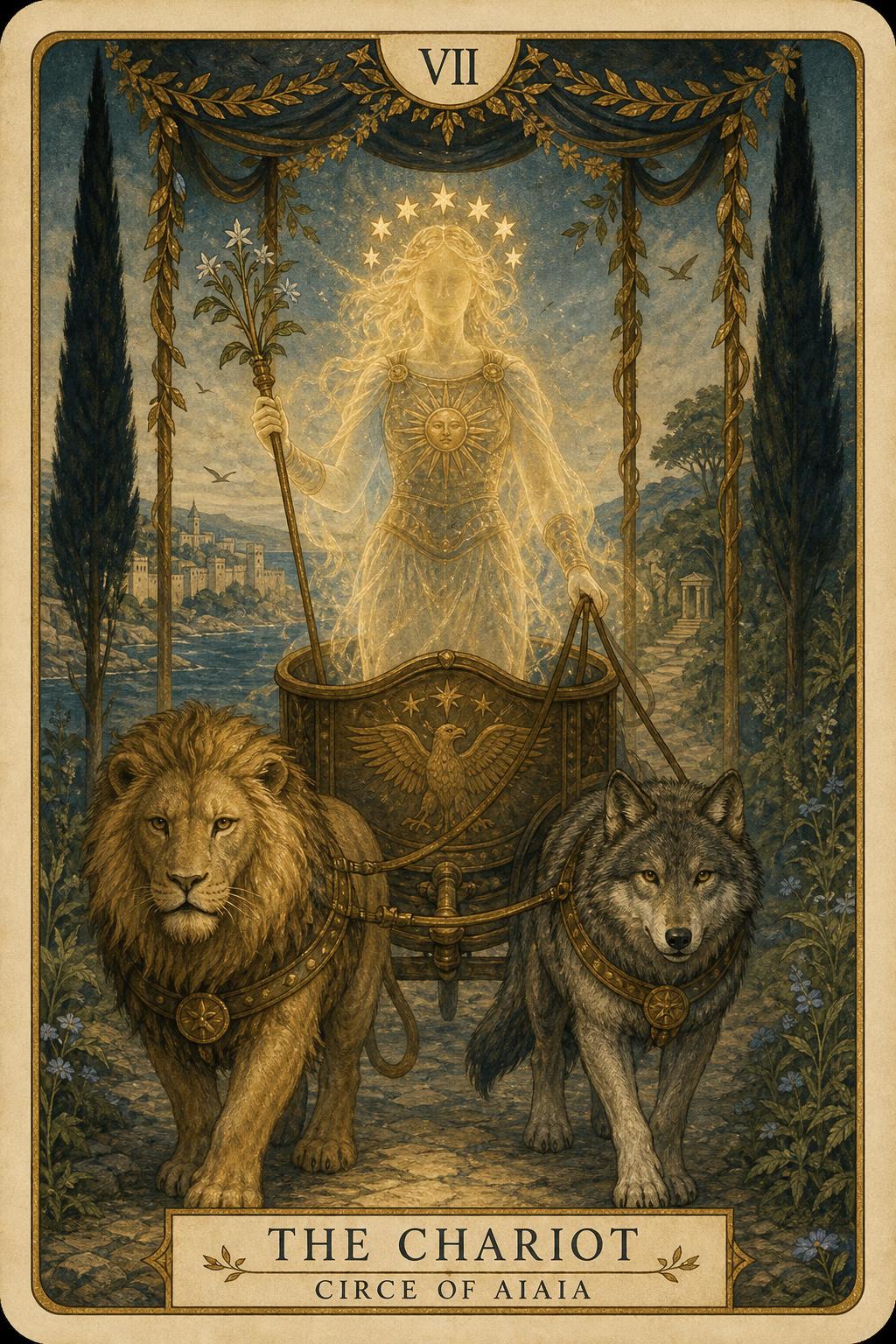 The Chariot reimagined as The Reins in Hand