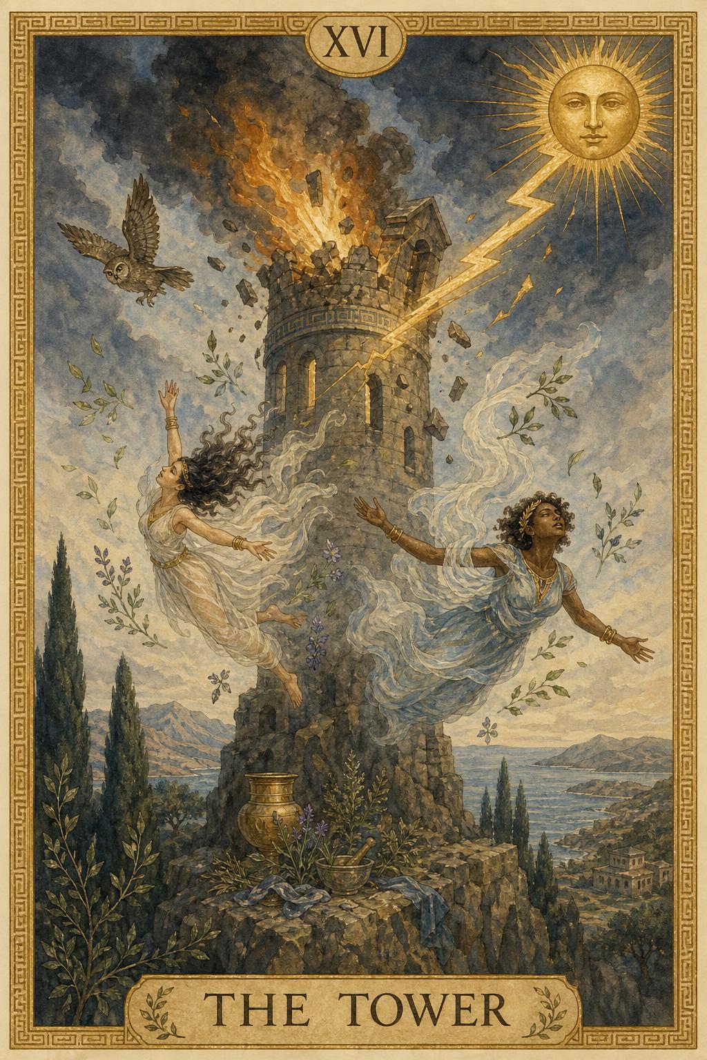 The Tower reimagined as The Falling Wall